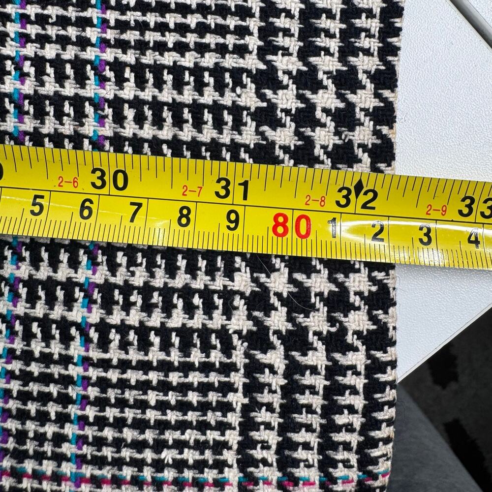 Vintage 1970/80s Union Made Faculty Club Houndstooth Plaid Blazer  Size 44 - Picture 10 of 11